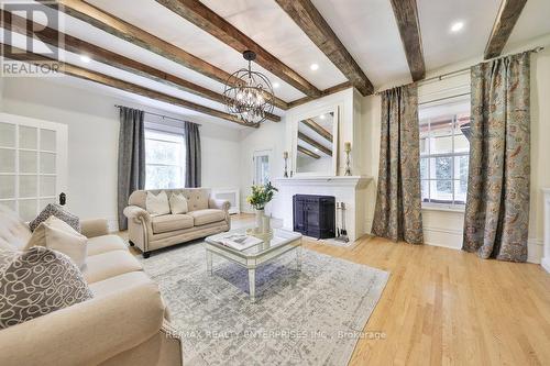 1234 Old River Road, Mississauga, ON - Indoor Photo Showing Living Room With Fireplace