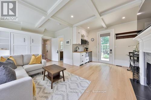 1234 Old River Road, Mississauga, ON - Indoor Photo Showing Living Room With Fireplace