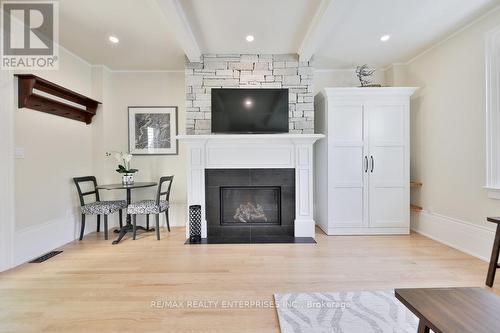 1234 Old River Road, Mississauga, ON - Indoor Photo Showing Living Room With Fireplace