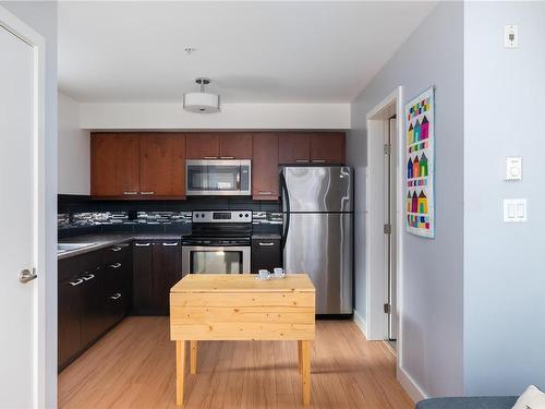 101-356 Gorge Rd East, Victoria, BC - Indoor Photo Showing Kitchen