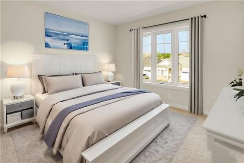 Virtually Staged - Interior Design Possibilities - 2 Bromley Drive, St. Catharines, ON - Indoor Photo Showing Bedroom