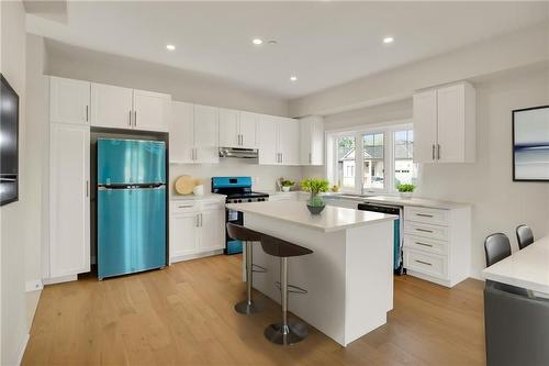 Virtually Staged - Interior Design Possibilities - 2 Bromley Drive, St. Catharines, ON - Indoor Photo Showing Kitchen With Upgraded Kitchen