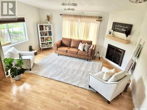 1255 18Th Street W, Prince Albert, SK - Indoor Photo Showing Living Room With Fireplace