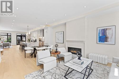 81A Oriole Road, Toronto, ON - Indoor Photo Showing Living Room With Fireplace