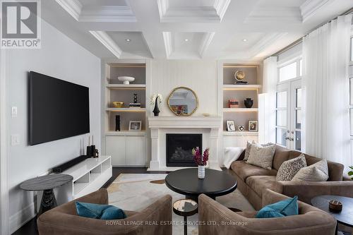 279 Rebecca Street, Oakville, ON - Indoor Photo Showing Living Room With Fireplace