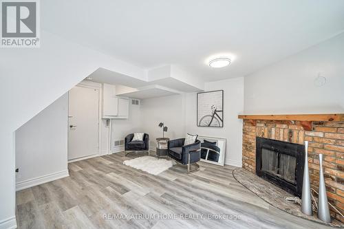 80 Massie Street, Toronto, ON - Indoor Photo Showing Living Room With Fireplace