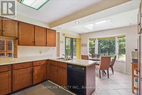 1331 Greenwood Crescent, Oakville (Clearview), ON - Indoor Photo Showing Kitchen With Double Sink