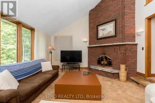 9132 Ninth Line, Halton Hills, ON - Indoor Photo Showing Living Room With Fireplace