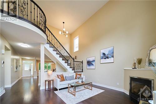 110 Cheyenne Way, Ottawa, ON - Indoor Photo Showing Living Room With Fireplace