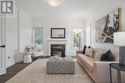 160 Sonoma Boulevard, Vaughan (Sonoma Heights), ON - Indoor Photo Showing Living Room With Fireplace