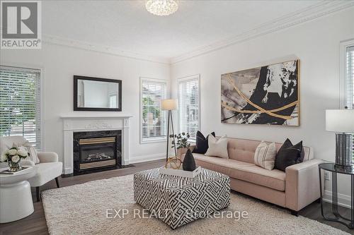 160 Sonoma Boulevard, Vaughan (Sonoma Heights), ON - Indoor Photo Showing Living Room With Fireplace