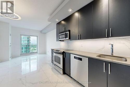 1821 - 165 Legion Road, Toronto (Mimico), ON - Indoor Photo Showing Kitchen With Stainless Steel Kitchen