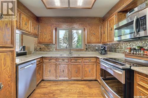 Morley Acreage, Francis Rm No. 127, SK - Indoor Photo Showing Kitchen With Double Sink