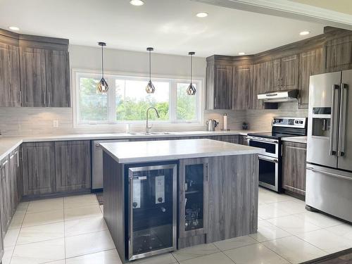 Water view - 300 Ch. Du Tour-Du-Lac-David S., Lac-Des-Écorces, QC - Indoor Photo Showing Kitchen With Upgraded Kitchen