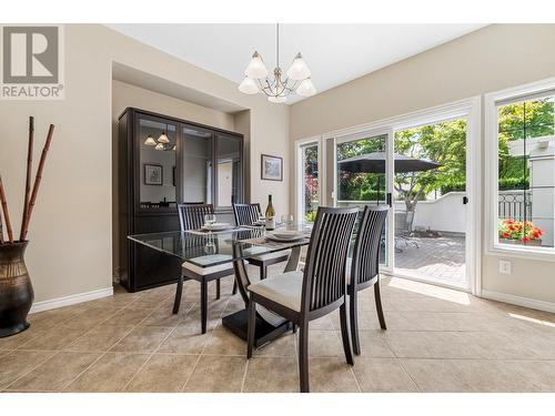 4520 Gallaghers Lookout Unit# 6, Kelowna, BC - Indoor Photo Showing Dining Room