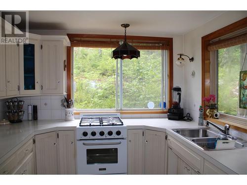 1598 Quast Road, Seymour Arm, BC - Indoor Photo Showing Kitchen With Double Sink