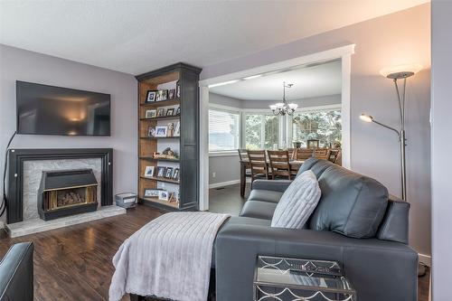 11888 Lambert Drive, Coldstream, BC - Indoor Photo Showing Living Room With Fireplace