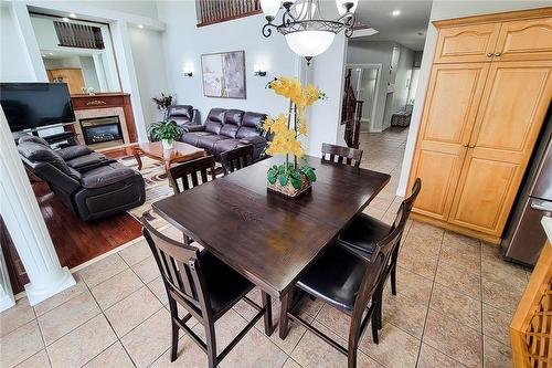 56 Bosworth Street, Hamilton, ON - Indoor Photo Showing Dining Room With Fireplace