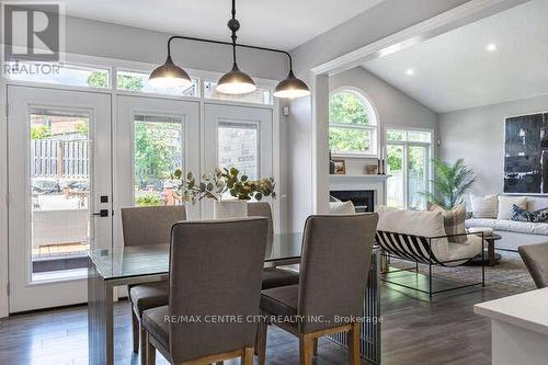 332 Chambers Place, London, ON - Indoor Photo Showing Dining Room With Fireplace