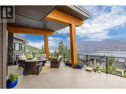 3514 Mckinley Beach Drive, Kelowna, BC - Outdoor With Body Of Water With Deck Patio Veranda With View With Exterior