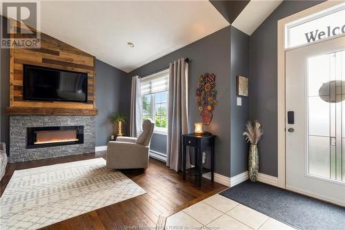 11 Darla Crt, Moncton, NB - Indoor Photo Showing Living Room With Fireplace