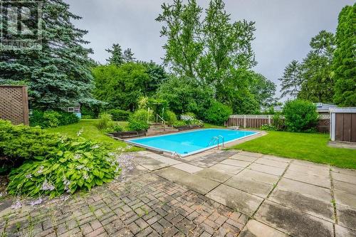 594 Greenbrook Drive, Kitchener, ON - Outdoor With In Ground Pool With Backyard