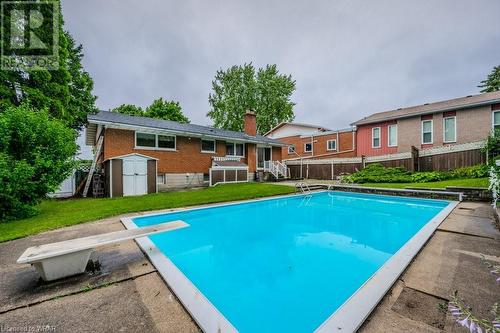 594 Greenbrook Drive, Kitchener, ON - Outdoor With In Ground Pool With Backyard With Exterior