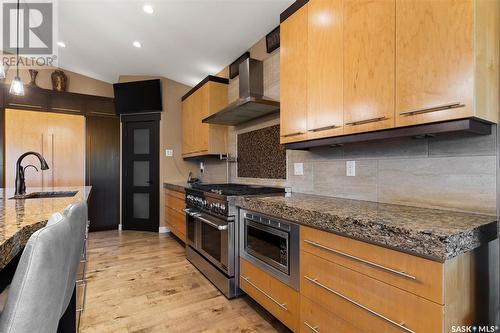 23 Emerald Creek Road, White City, SK - Indoor Photo Showing Kitchen With Upgraded Kitchen