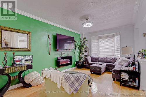 12 Helman Road, Brampton, ON - Indoor Photo Showing Living Room With Fireplace