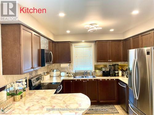 51 Leagate Street, Brampton, ON - Indoor Photo Showing Kitchen With Double Sink