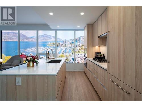 1626 Water Street Unit# 2903, Kelowna, BC - Indoor Photo Showing Kitchen With Upgraded Kitchen