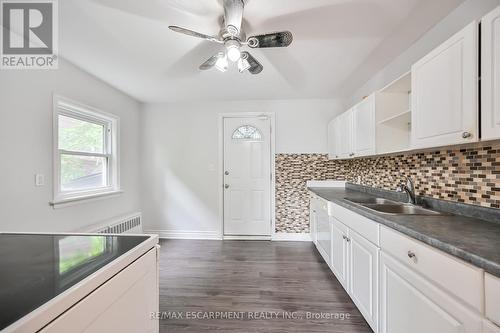 120 Cameron Avenue S, Hamilton (Bartonville), ON - Indoor Photo Showing Kitchen With Double Sink