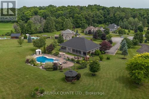 107 Country Charm Drive, Belleville, ON - Outdoor With In Ground Pool With View