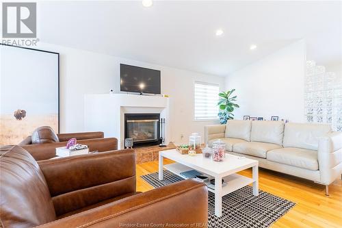 201 Gignac Crescent, Lasalle, ON - Indoor Photo Showing Living Room With Fireplace