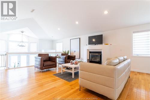 201 Gignac Crescent, Lasalle, ON - Indoor Photo Showing Living Room With Fireplace