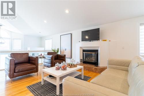 201 Gignac Crescent, Lasalle, ON - Indoor Photo Showing Living Room With Fireplace