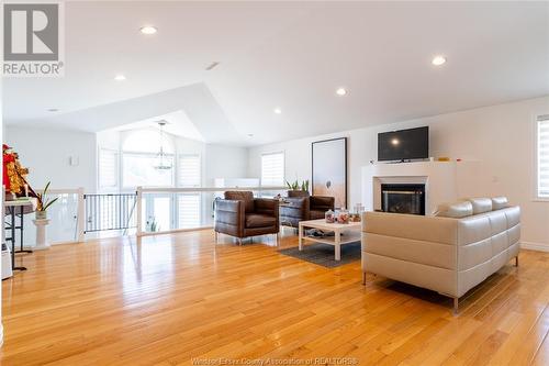 201 Gignac Crescent, Lasalle, ON - Indoor Photo Showing Living Room With Fireplace