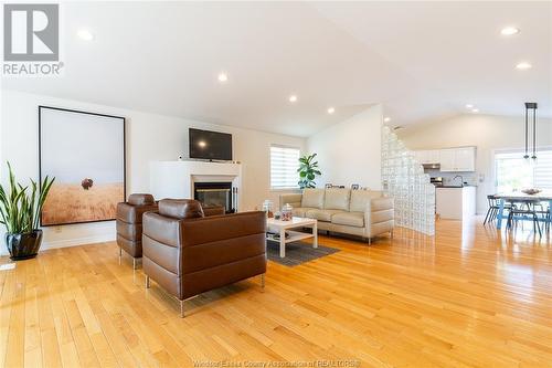 201 Gignac Crescent, Lasalle, ON - Indoor Photo Showing Living Room With Fireplace