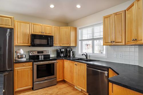 3685 Morningside Drive, West Kelowna, BC - Indoor Photo Showing Kitchen With Double Sink