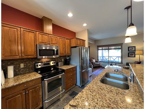 1 - 1301 Gerry Sorensen Way, Kimberley, BC - Indoor Photo Showing Kitchen With Double Sink