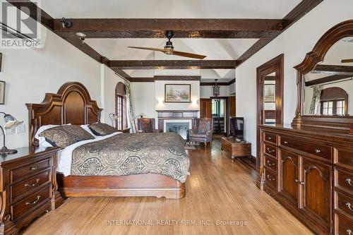 255 Delacourt Road, London, ON - Indoor Photo Showing Bedroom With Fireplace