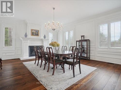 861 Kirkwall Road, Hamilton, ON - Indoor Photo Showing Dining Room With Fireplace