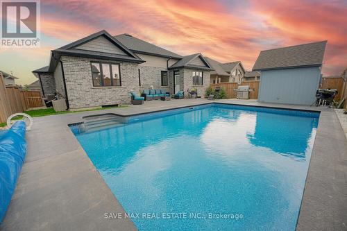 77 Reagan Street, Perth East, ON - Outdoor With In Ground Pool