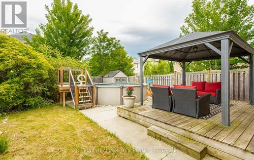 468 Tonelli Lane, Milton (Harrison), ON - Outdoor With Above Ground Pool With Deck Patio Veranda