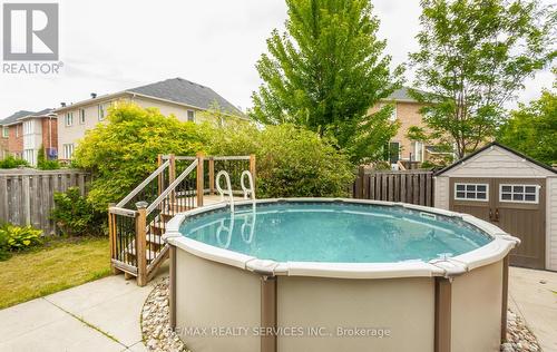 468 Tonelli Lane, Milton (Harrison), ON - Outdoor With Above Ground Pool With Backyard