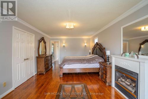 3006 Cornish Road, Mississauga (Erin Mills), ON - Indoor Photo Showing Bedroom With Fireplace