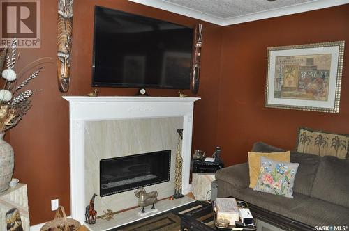 2345 Osler Street, Regina, SK - Indoor Photo Showing Living Room With Fireplace