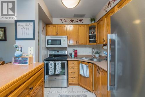 301 - 24 Ransom Street, Halton Hills (Acton), ON - Indoor Photo Showing Kitchen With Double Sink