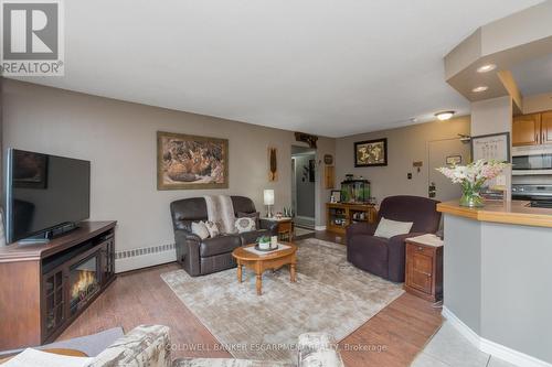 301 - 24 Ransom Street, Halton Hills, ON - Indoor Photo Showing Living Room With Fireplace