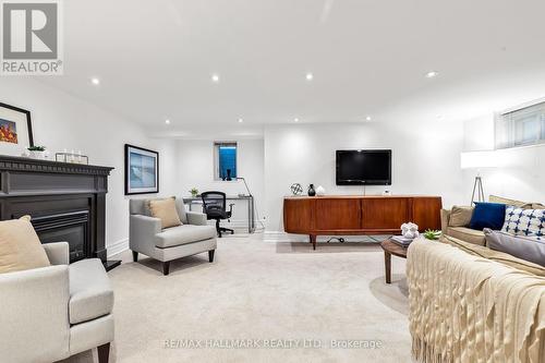 73 Maclean Avenue, Toronto (The Beaches), ON - Indoor Photo Showing Living Room With Fireplace